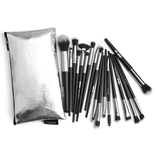 18Pcs Premium Foundation Powder Concealers Eye Shadows Makeup Brush Sets