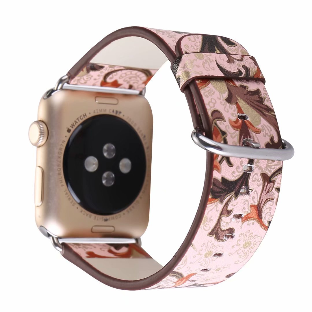 Phoenix flower strap universal leather watch