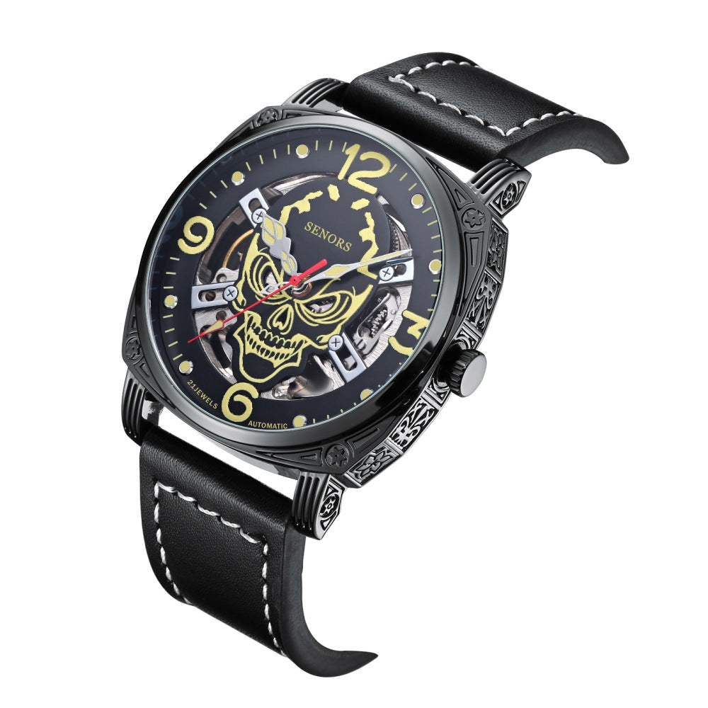 Upgraded Super Luminous Skull Mechanical Watch