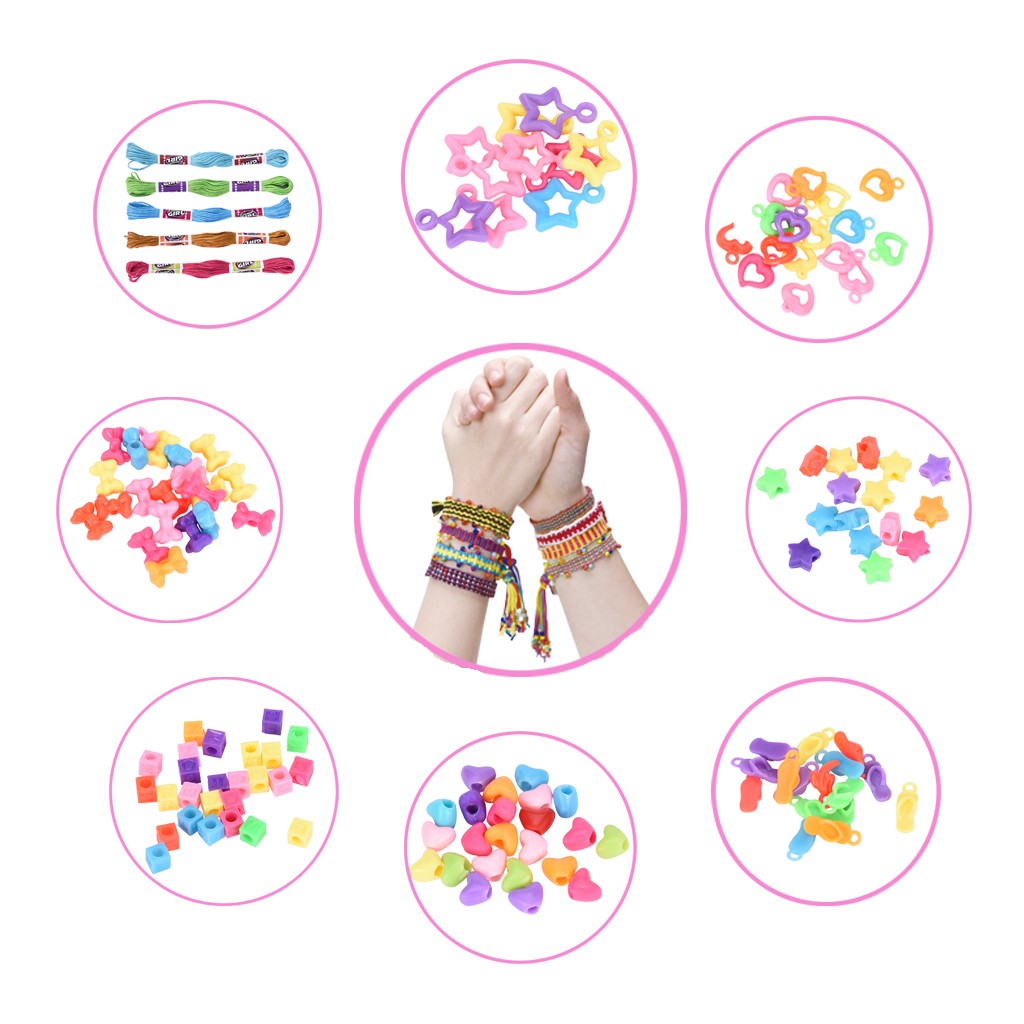 Party Favors For Kids-3 In 1Fashion Handicraft And Bracelets Making Kit For Girl