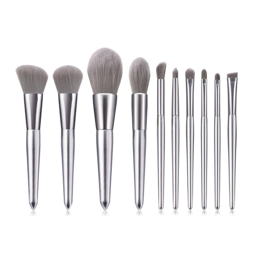 10Pcs Luxury Makeup Brushes Set For Foundation Blending Powder Cream Concealer