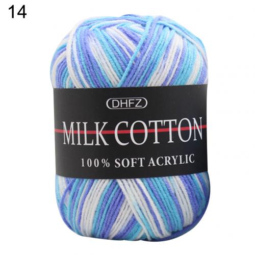 3-ply dyed milk cotton wool