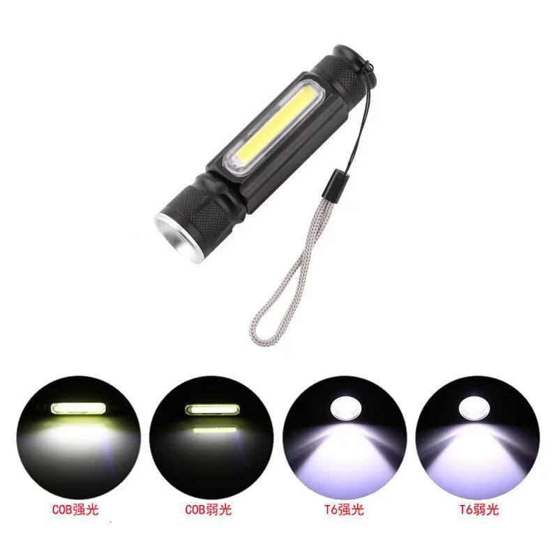 T6 COB Strong Light USB Flashlight