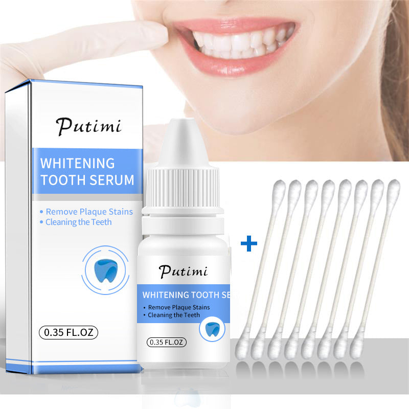 Teeth whitening plaque cleansing solution