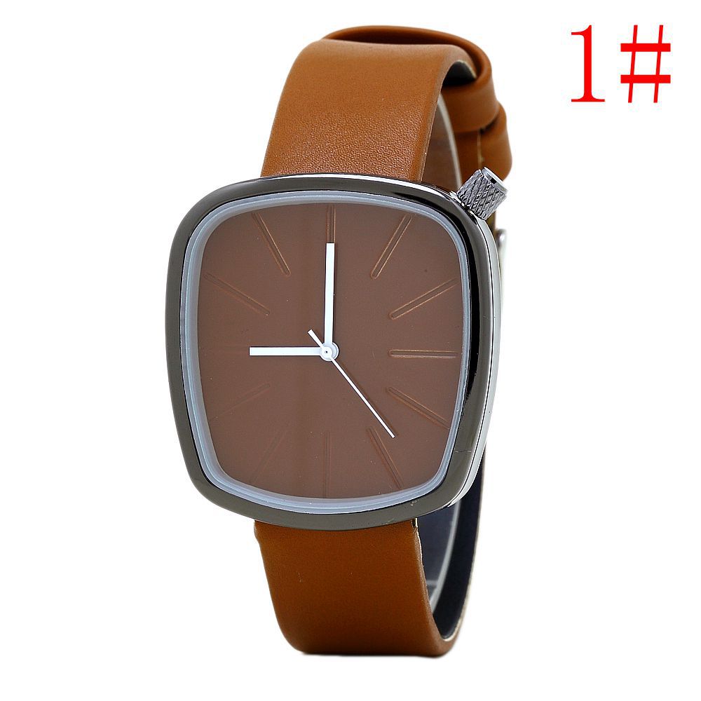 Korean fashion hand simple retro style barrel dial Casual watch watch creative student couples