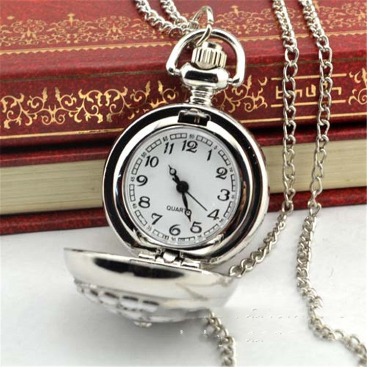 Fashion silver hanging chain watch