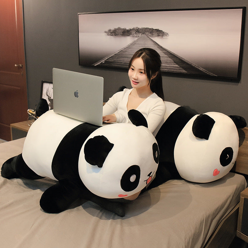 Lying Panda Pillow, Large Sleeping Pillow