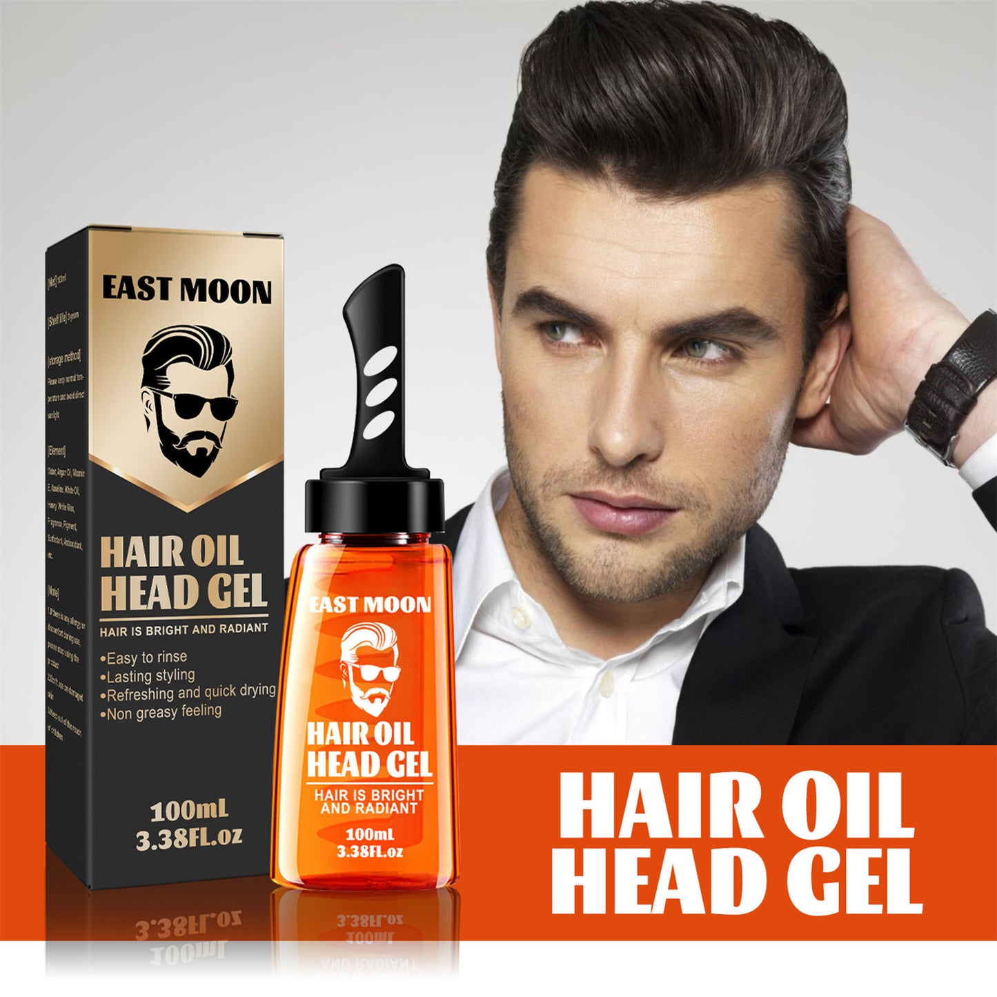 Men's Hair Wax Moisturizing Long-lasting Comb And Styling