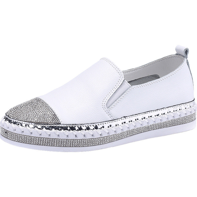 Flat bottom Sequin fisherman's shoes