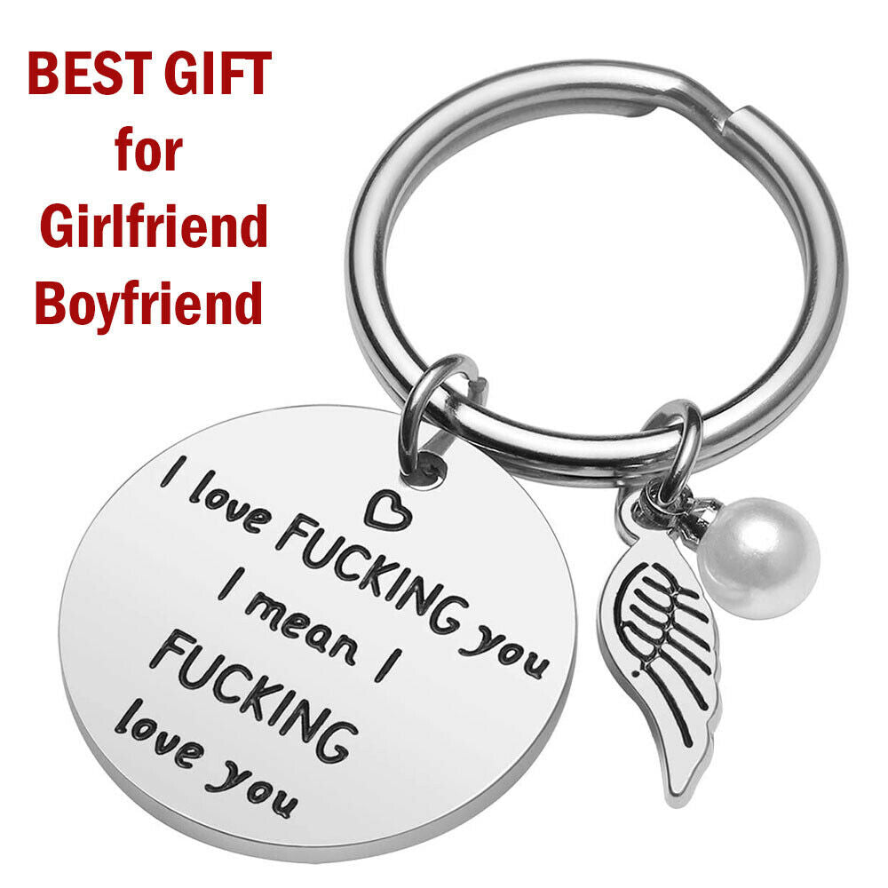 FUNNY Couples Keychain I Love You Keychain GAG GIFT For Girlfriend Wife Women