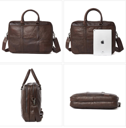 Leather Men's briefcase