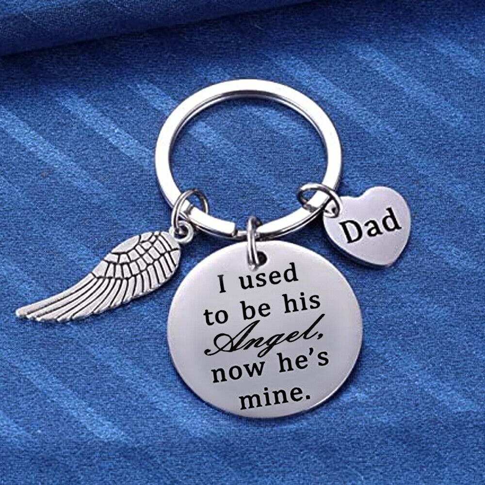 Dad Memorial Sympathy Gift Keychain For Loss Of Father Grandpa Boyfriend Husband