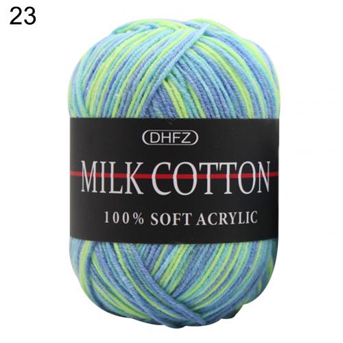 3-ply dyed milk cotton wool