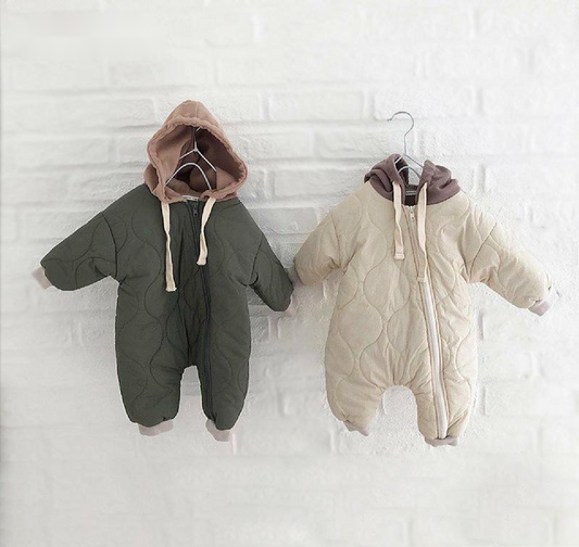 Baby Padded Quilted Kumpsuit Outing Clothes