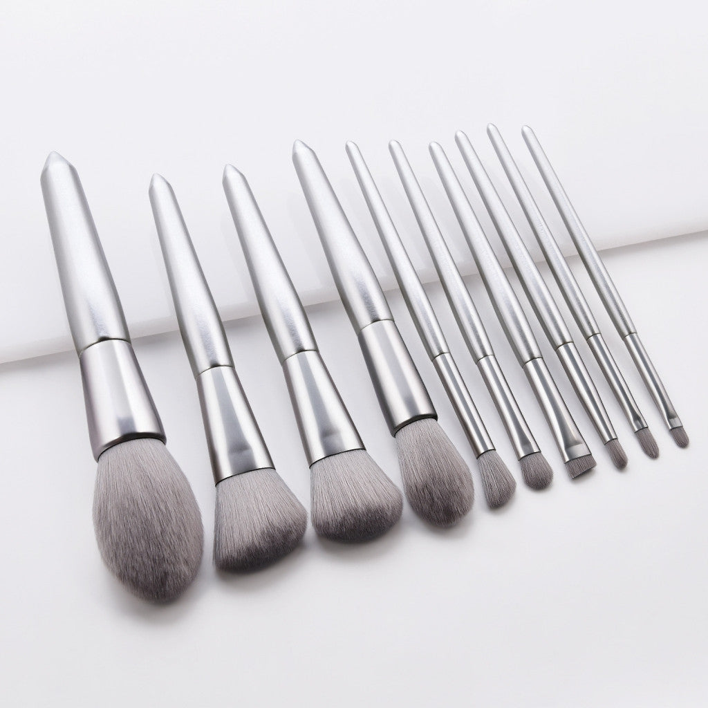 10Pcs Luxury Makeup Brushes Set For Foundation Blending Powder Cream Concealer