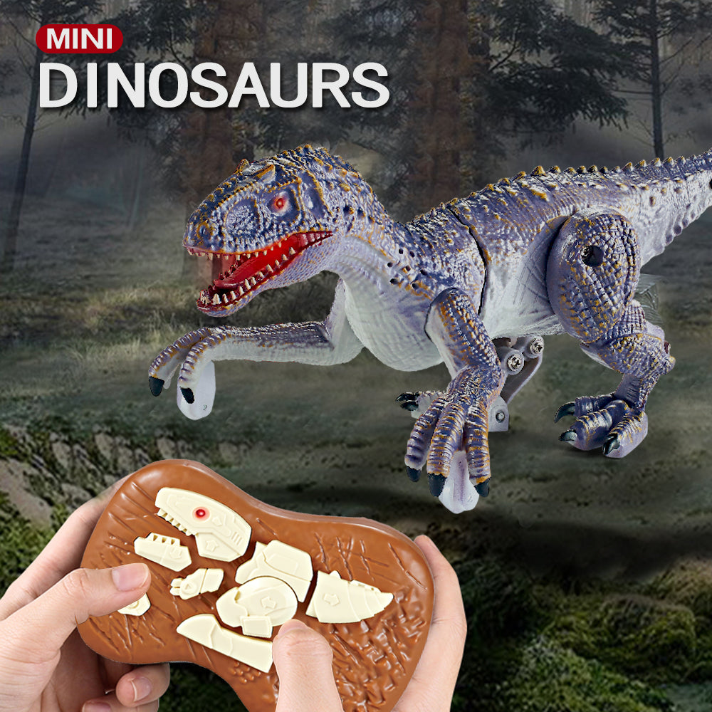 2.4G Remote Control Simulation Dinosaur Raptor Voice Mini Children Dinosaur Toy Electric Model