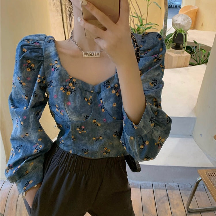 Short floral top