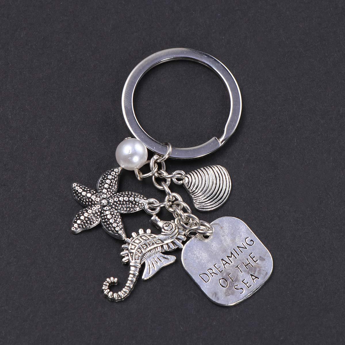 Ocean Dream Keychain Shell Pearl SEA