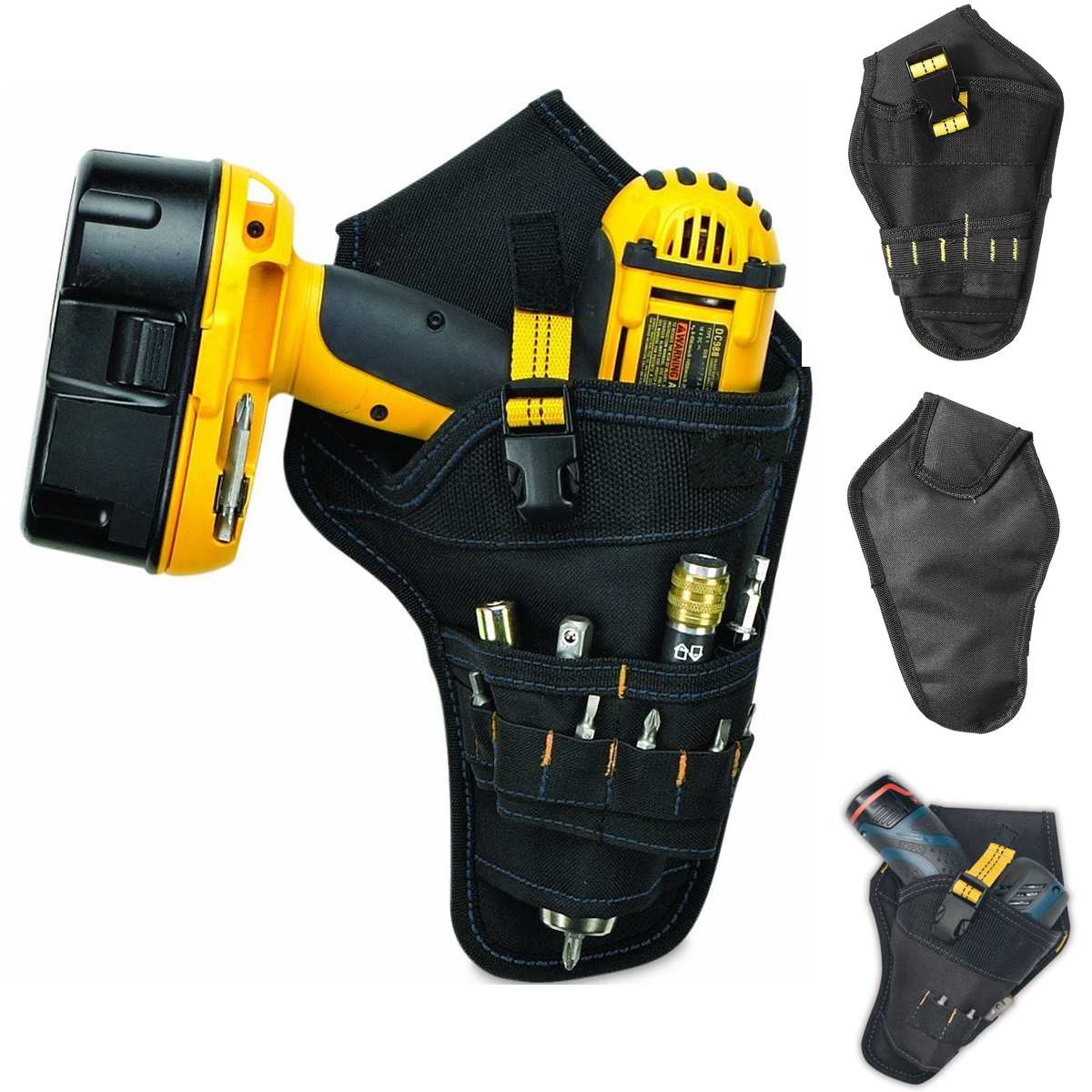 Multifunction Electrician Tool Bag Pouch for Electric Cordless Drill Holder Waist Belt Pouch Storage Bag Organizer