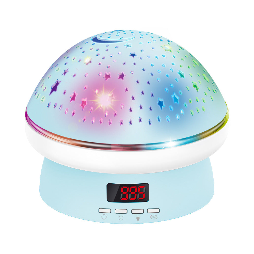 New Remote Control Mushroom Star Projection Lamp Rotary Projection Night Lamp Bedroom Lamp