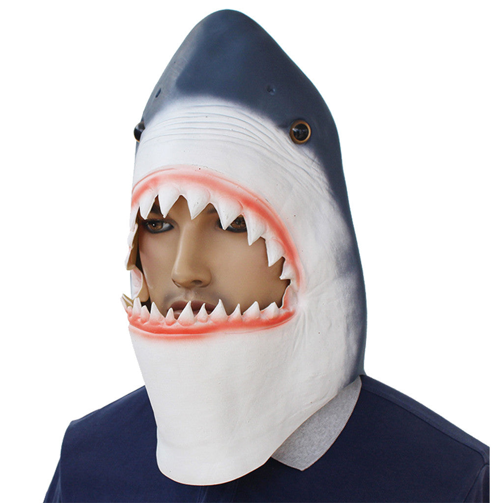 Christmas Halloween Latex Animal Head Mask Shark  For All Occasions