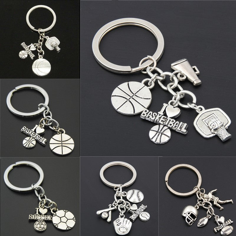 Cheerleader Athlete Fitness Sport Keychain