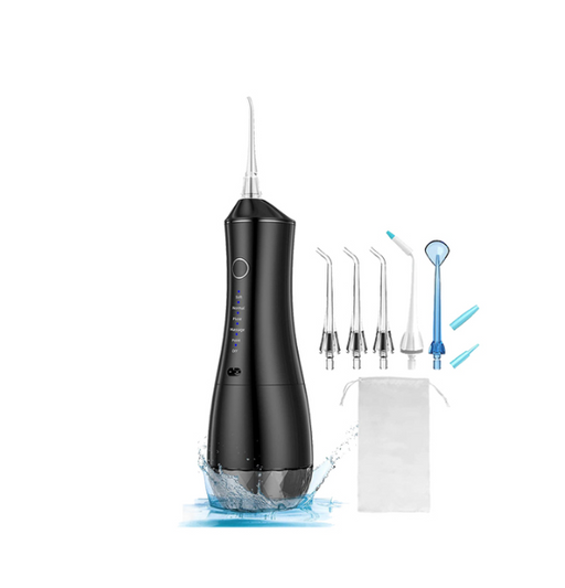 Water Flosser 320ml Cordless Oral Irrigator 6 Modes 6 Jet Tips USB Rechargeable