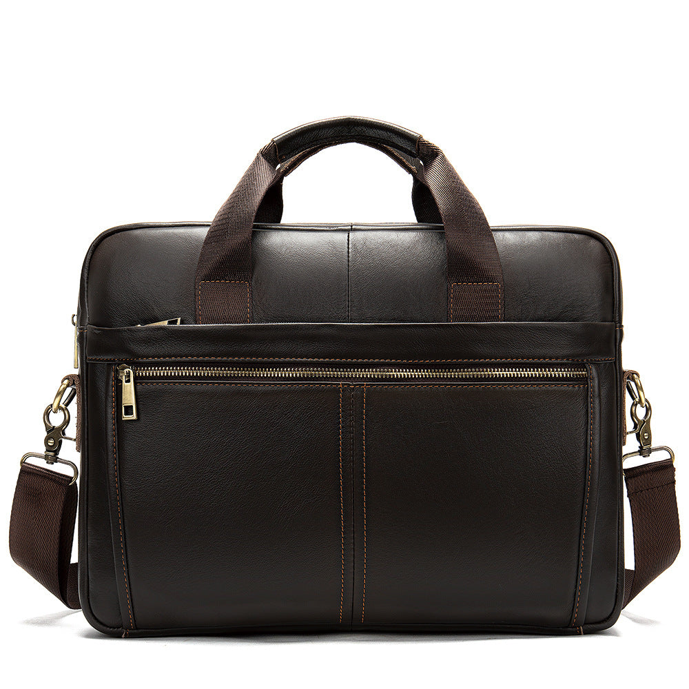 Men's Business Cowhide Laptop Bag