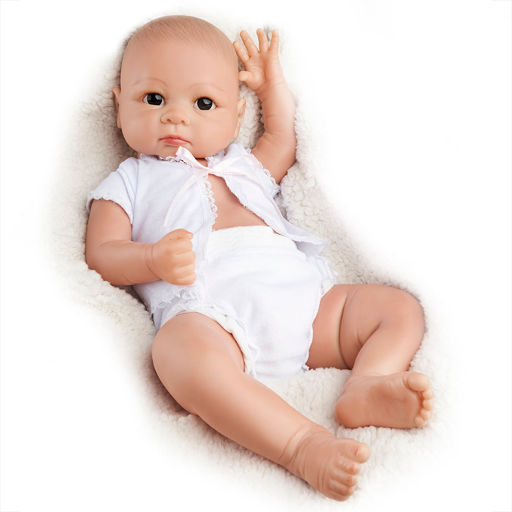 RBG Reborn Baby Doll 20 Inches Lifelike Newborn Cute Baby Girl Full Vinyl Reborn Baby Doll Gift Toy for Children