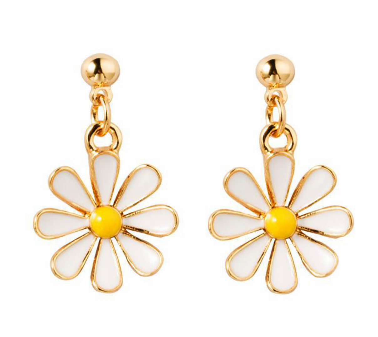 Temperament Little Daisy Earrings Korea Sweet Petal Flower Earrings