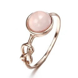 Pink gemstone ring