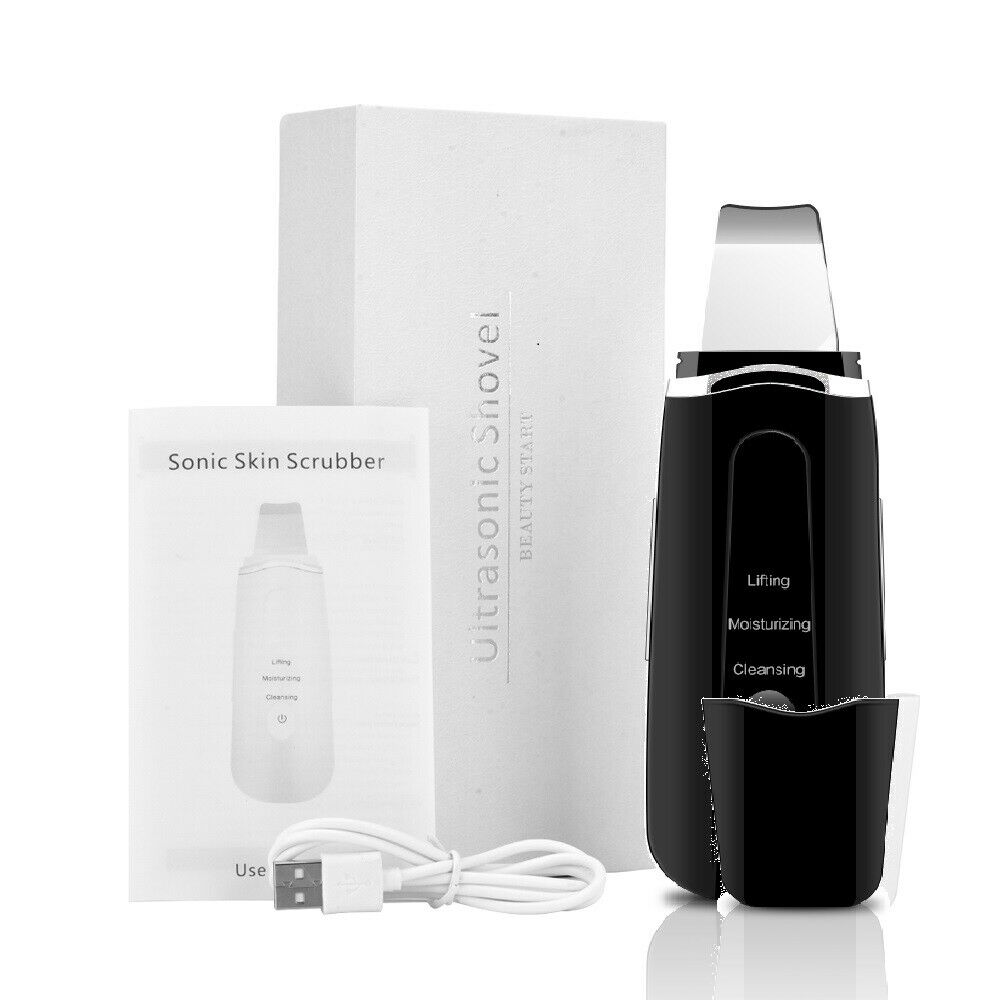 Mini Portable Rechargeable Ultrasonic Facial Skin Scrubber Vibration Cleansing