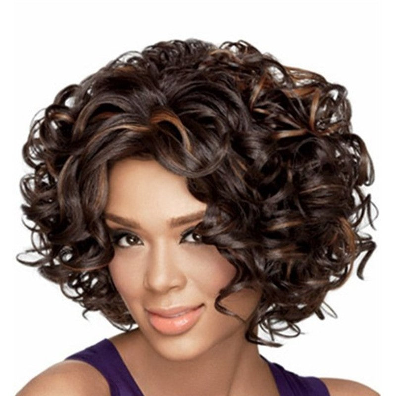 Ladies short curly hair set