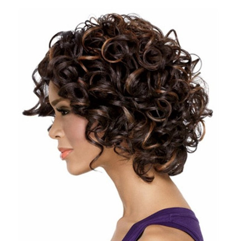 Ladies short curly hair set