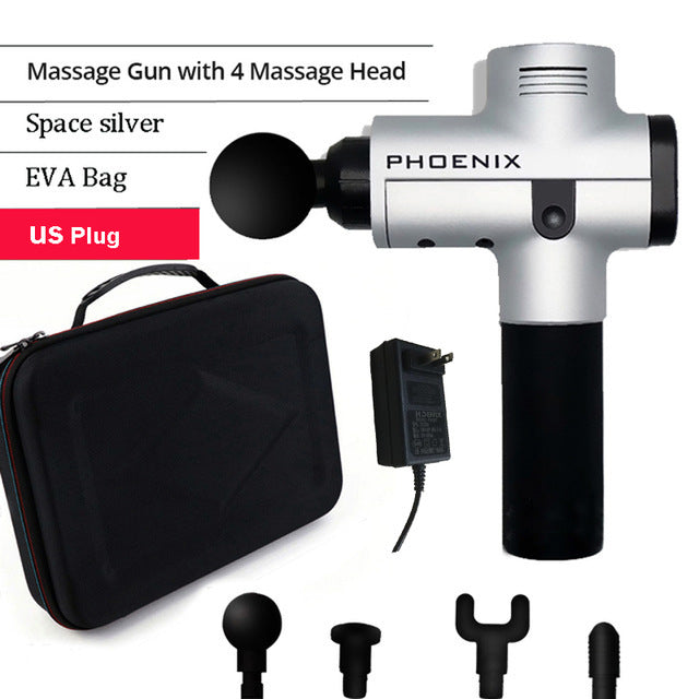 Phoenix Muscle Stimulator Massage Gun Vibrating Deep Therapy Relaxation Fascia Fitness Exercise Pain Relief Electric Massager