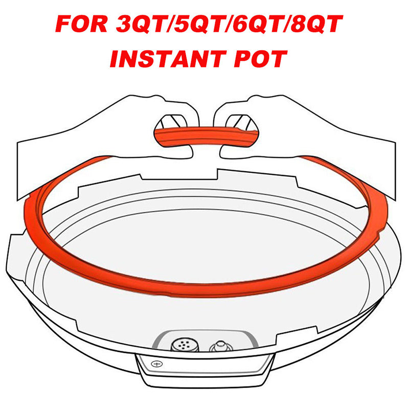 3pcs New Silicone Seal Rings Gasket For Instant Pot Blue Red White IPDUO60 IPLUX60 IPDUO50 IPLUX50 Smart60