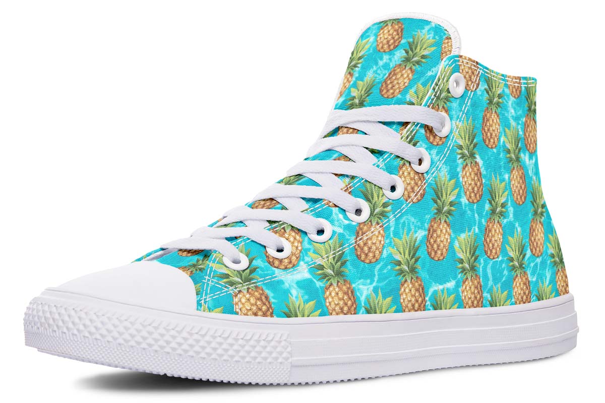 Printed Couple High-top Canvas Shoes