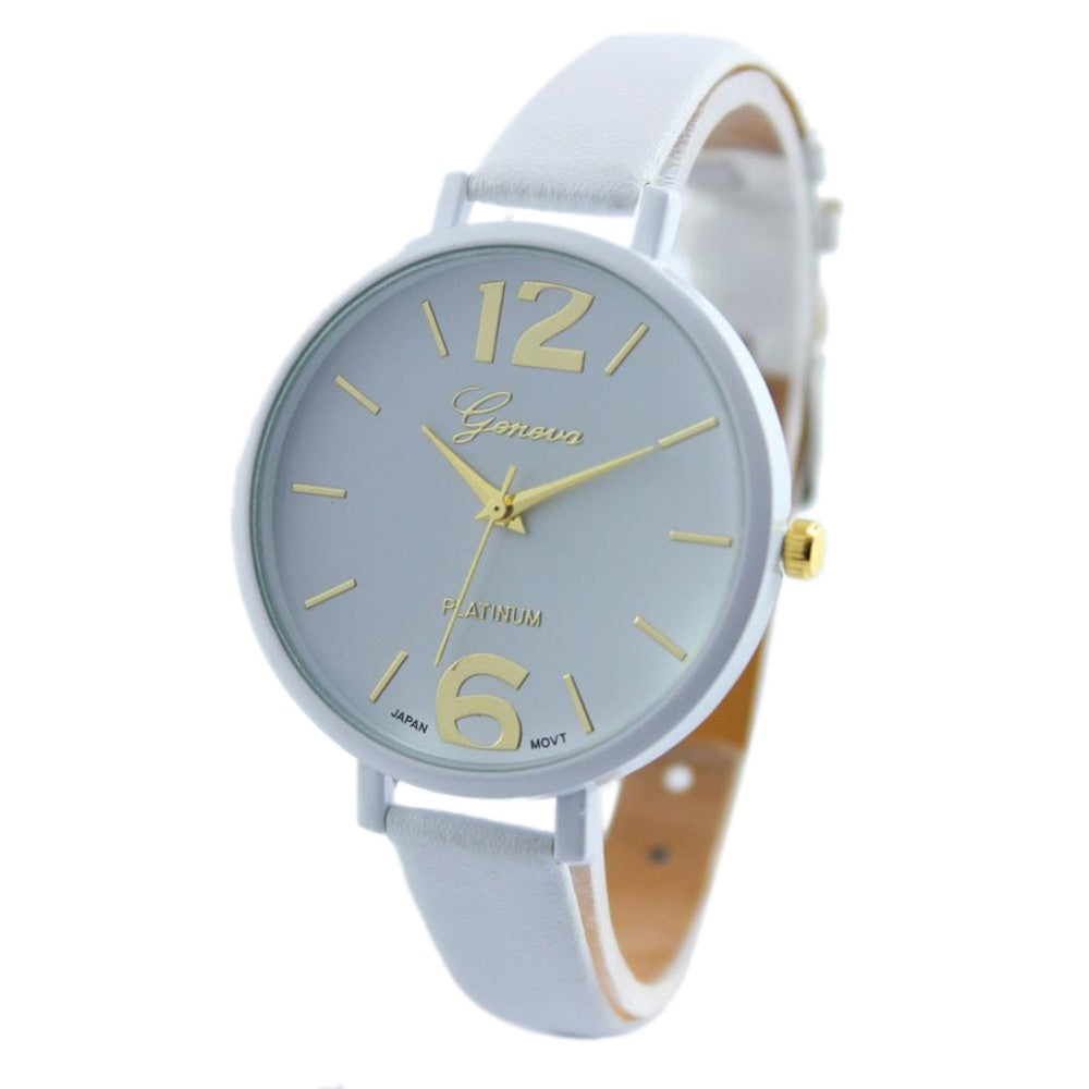 Ladies Fashion Watches Women Dress Watch Quarzt relojes mujer PU Leather Casual Watch