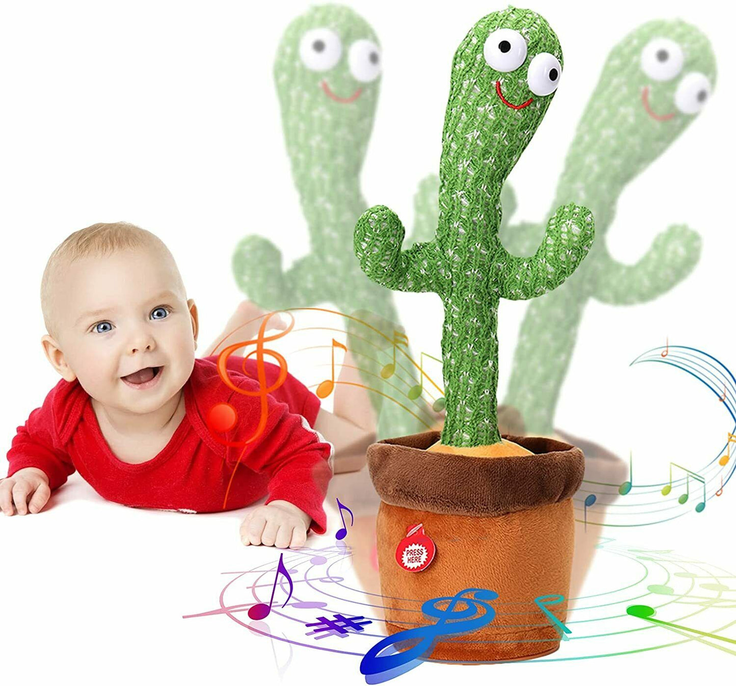 Singing Cactus Toy Cute Dancing Cactus Plush Toy Electronic Shake Kids Toy Gift