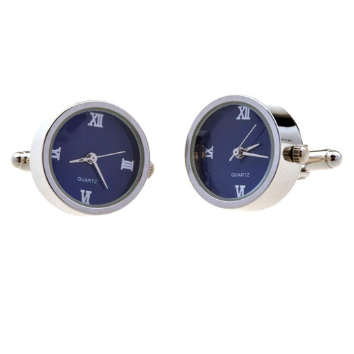 Stainless Steel Quartz Clock Can Run Cuff Links