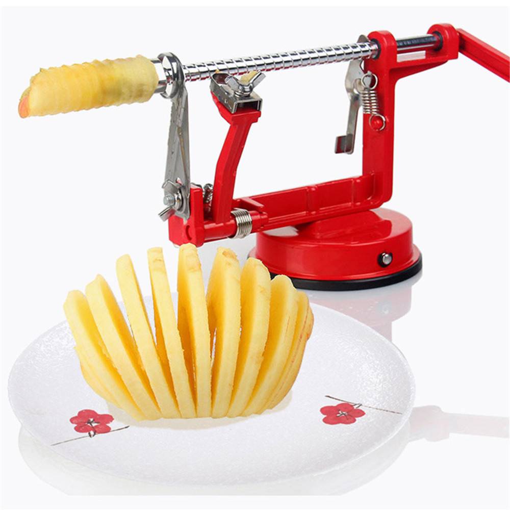 3 In 1 Apple Slinky Machine Peeler Corer Fruit Cutter Slicer Useful Kitchen Tool