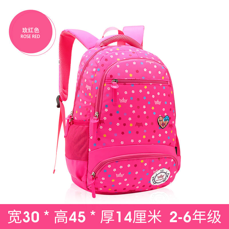 A primary schoolboy and children's schoolbag girl 2-6 grade knapsack knapsack Korean shoulder Princess bag super light weight loss