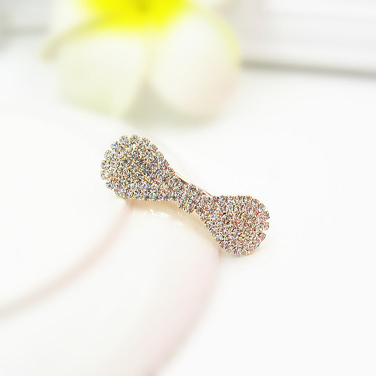 Korean Hair Accessories Rhinestone Bangs Clip