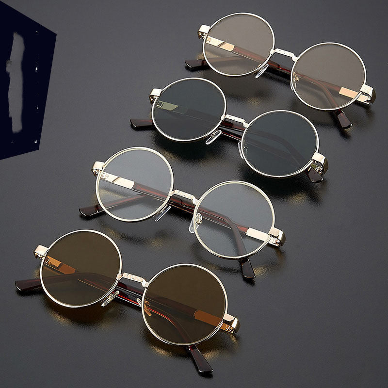 Crystal Flat Glasses Unpredictable Male Round Stone Mirror Female Eye-catching Eye Care