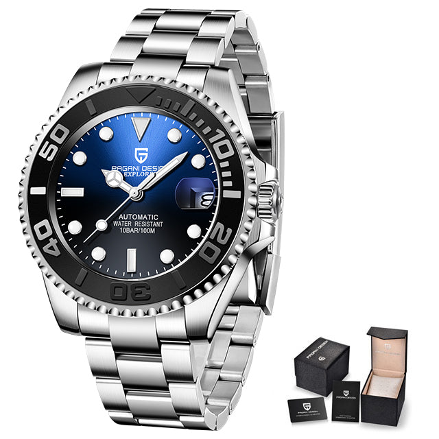 Men's Waterproof Stainless Steel Automatic Mechanical Watch