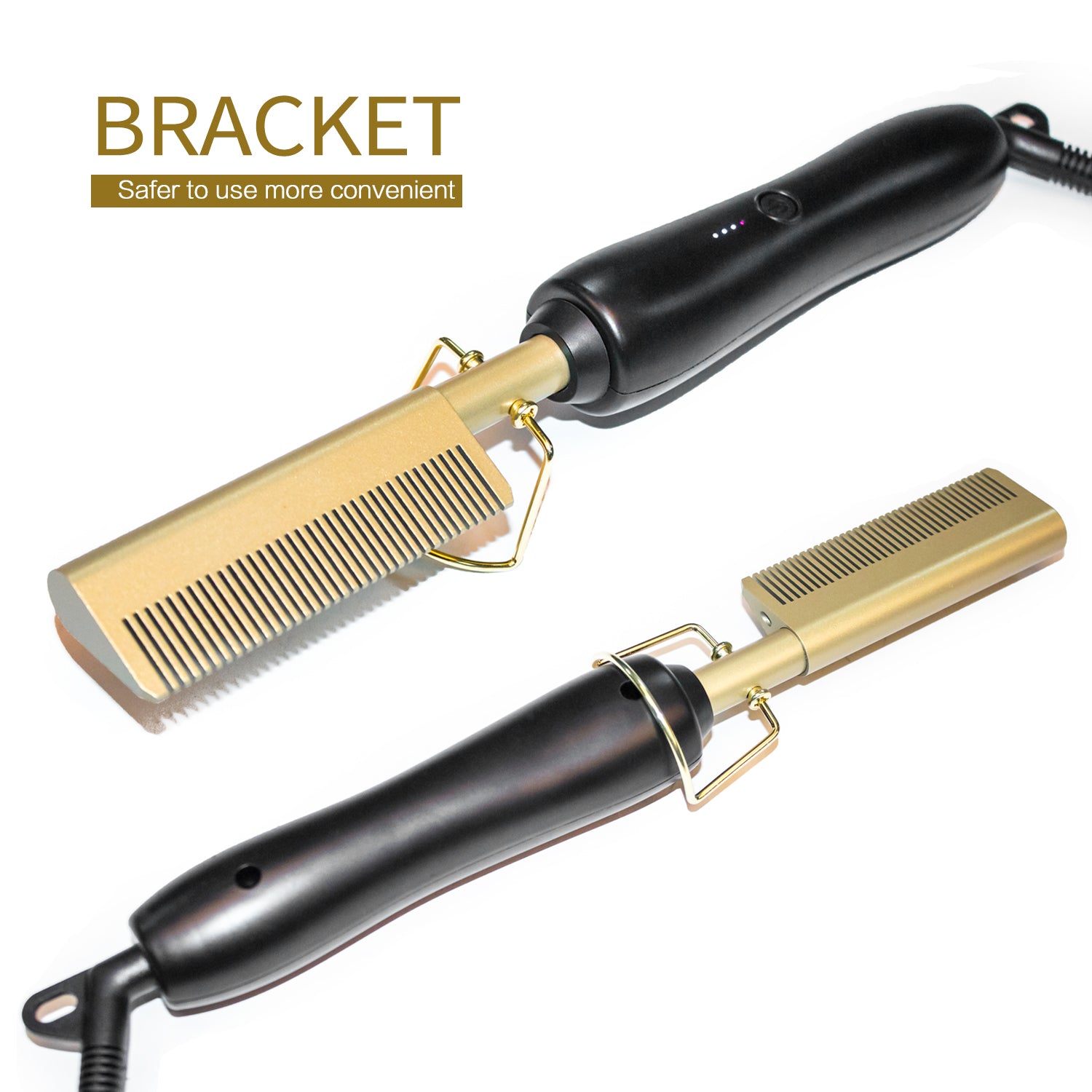 Hair Straightener Brush Comb