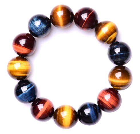 5A Grade Natural Three-color Tiger's Eye Bracelet