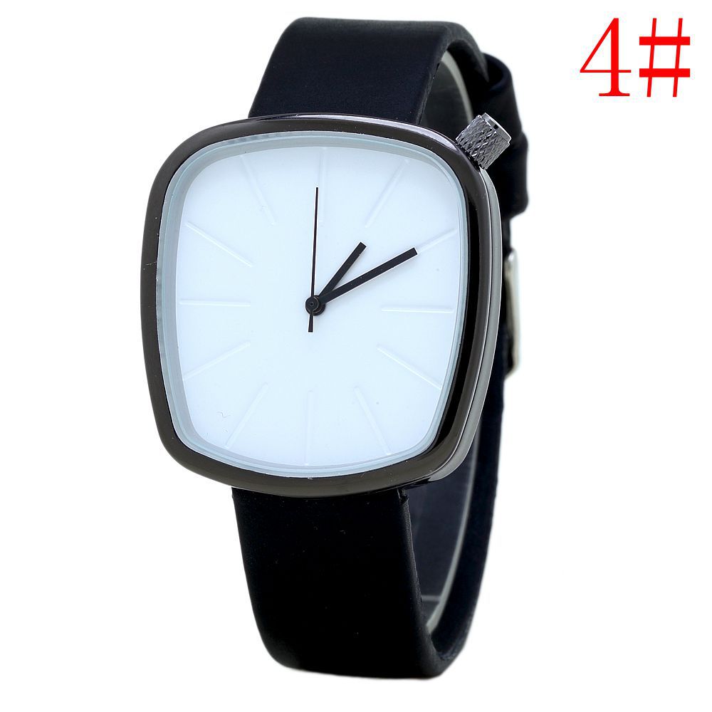 Korean fashion hand simple retro style barrel dial Casual watch watch creative student couples