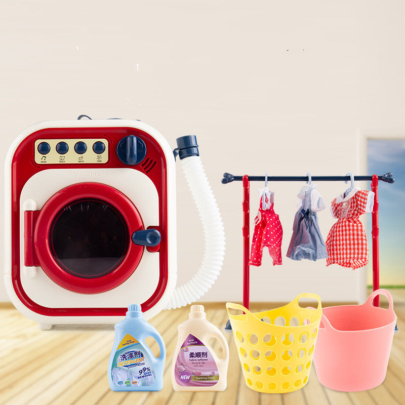 Children's washing machine toy set electric