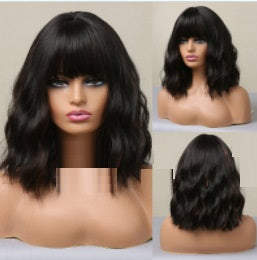 Gradual Golden Short Hair BOB Head Lifelike Chemical Fiber